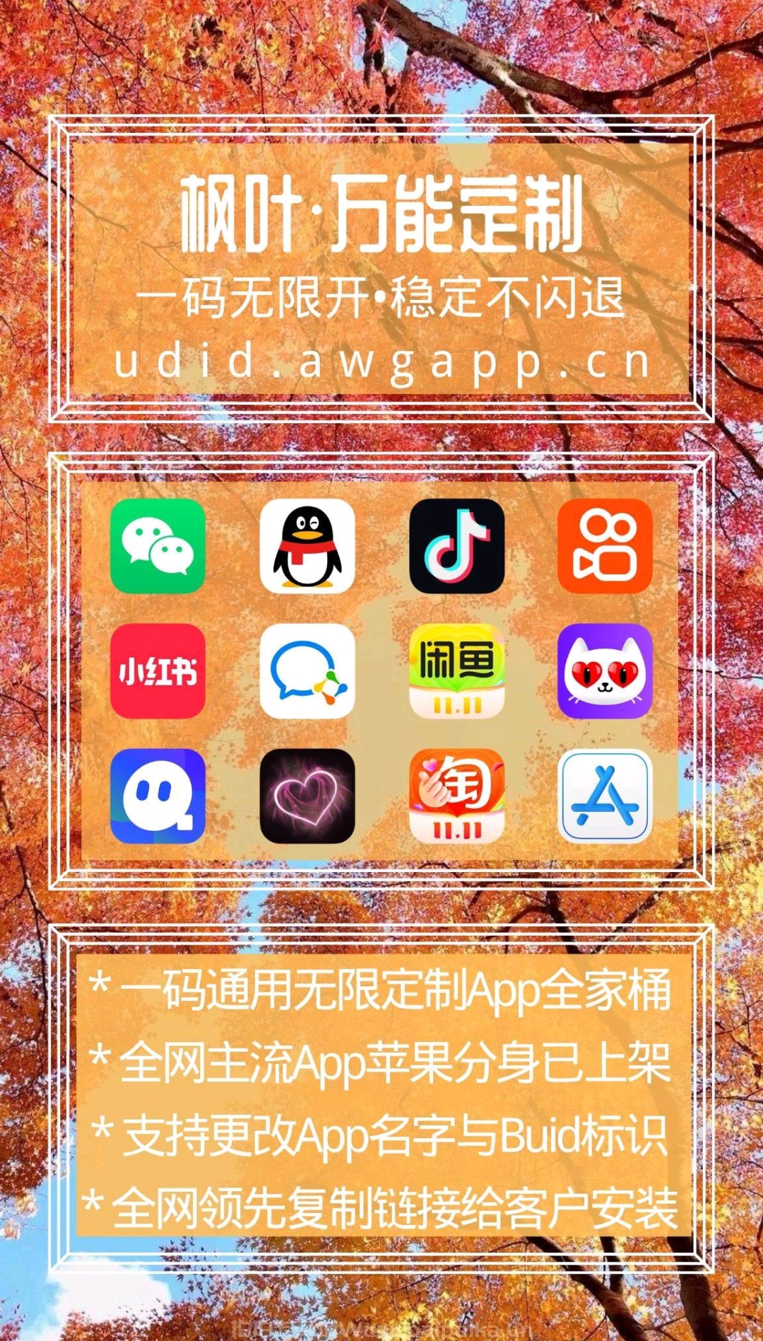 【枫叶定制】UDID定制