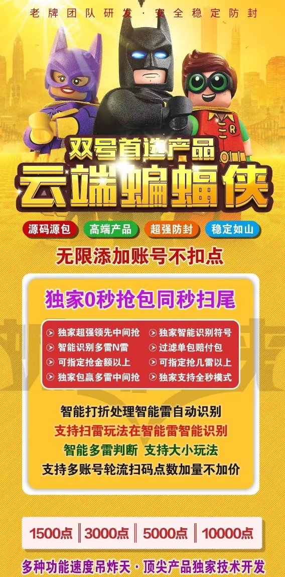 云端双号蝙蝠侠-激活码购买1500点|3000点|10000点